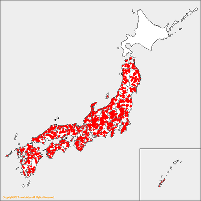 midorinotanukiさんの訪問地図